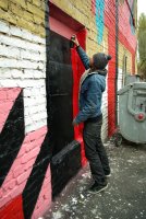 2Shy wall painting in Kiev